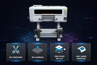 Impresora de etiquetas UV DTF de rollo 2026 de 30 cm para I3200 HD con limpieza automática, anticolisión, elevación neumática de rodillos y software gratuito