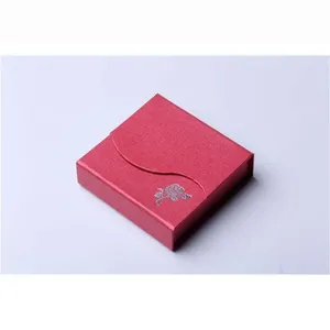 Custom Pink Magnetic Jewelry Gift <b>Box</b>, Flip Lid Rigid <b>Box</b> with Satin Lining for <b>Rings</b> & Earrings - Product Image 3