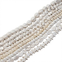 Perles blanches en gros, perles de pierres précieuses blanches de formes multiples, perles en forme d'étoile et de feuille, perles en vrac pour la fabrication de bijoux faits main