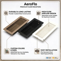 Grille de ventilation en fer de haute qualité, épaisseur 0,6 mm, 4*10, 0,415 kg, sortie d'air réglable pour la ventilation des armoires
