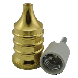 Cổ điển ánh sáng ổ cắm E26 bóng đèn ổ cắm Vàng Gốm Sứ giữ đèn - Product Image 2