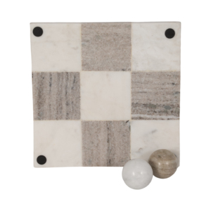 Set da Gioco Tris in Marmo, Gioco da Tavolo Classico per Famiglia, Decorazione per Tavolino da Caffè, Casa e Ufficio - Product Image 6