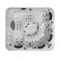Vente chaude American Balboa System 7 personnes Spa extérieur Bain à remous Baignoire de massage