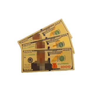 Billete de Dólar Estadounidense con Lámina de Oro, Billetes con Lámina de Oro, Dinero en Papel con Lámina de Oro - Product Image 1