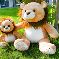 Lion personnalisé simulation poupée douce jouet animaux en peluche oreiller peluche avec remplissage PP coton pour les enfants