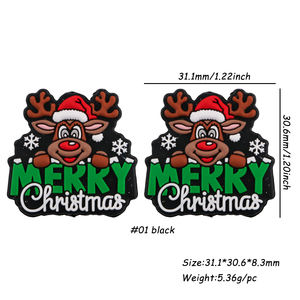 ชุดคริสมาสต์ปรับแต่งได้เองลูกปัดซิลิโคนโฟกัสสำหรับทำเครื่องประดับสร้อยคอลูกปัดปากกา DIY - Product Image 4