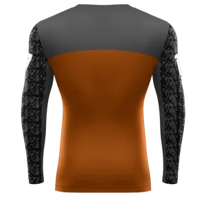 Long Sleeve Zipper Rash Guard Sportswear Bodysuit Shirt With Hoodie High Quality Zippered Rashguard