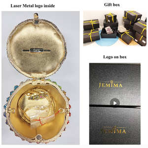 LEB1364新娘派对舞会bling水钻手拿包婚礼包钱包晚装花卉女士奢华钻石水晶包 - Product Image 6