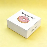 Emballage alimentaire biodégradable en papier pour pâtisserie, emballage pour beignets, livraison de nourriture rapide, boîte à beignets mochi, matériau recyclable, emballage alimentaire