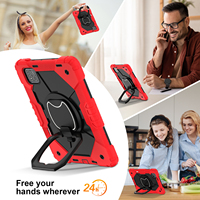 Étui antichoc 3-en-1 avec support pour stylet pour Xiaomi Pad 7 7 Pro 2024, support rotatif à 360°, bandoulière, pour enfants, OEM ODM