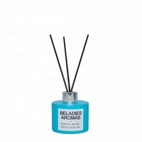Bouteille en verre de grande capacité Cadeau de luxe Bâton de bougie en cire de soja Huile parfumée Aroma Reed Diffuseur