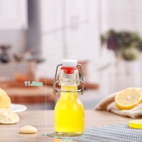 Bouteilles scellées en verre avec couvercle, pour boissons, jus de fruits et huiles, avec étiquettes