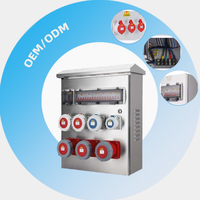Boîtier de distribution électrique industriel certifié CE RoHS IP67 en acier inoxydable 304, solution extérieure pour prises électriques