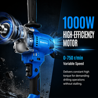 Mélangeur électrique industriel 1000W, mélangeur à pales haute performance 16mm pour peinture, ciment et mortier