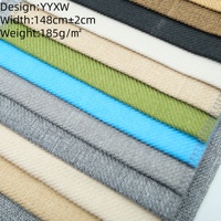 Tissu d'ameublement et de matelas en polyester 100% tissé, teint en fil, uni, résistant à l'eau, respirant, de poids moyen, pour la maison, vente en gros