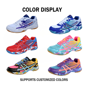 Zapatos de bádminton para padres e hijos, unisex, multicolor, a la moda, con absorción de impactos, antideslizantes, seguros, cómodos, zapatos de entrenamiento profesional - Product Image 2