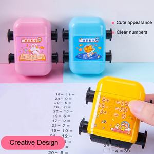 Tampons <span class=keywords><strong>math</strong></span>ématiques intelligents, tampons d'entraînement à la multiplication et à la division 2 <span class=keywords><strong>en</strong></span> 1, tampons d'enseignement à double tête pour fournitures scolaires - Product Image 3