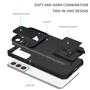 เคสโทรศัพท์กันกระแทกแบบเลื่อนปิดกล้องพร้อมที่ยึดเลนส์แบบสามมิติสำหรับ Samsung S25 <span class=keywords><strong>Ultra</strong></span> ขายส่ง - Product Image 2