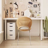 Bureau d'ordinateur moderne en bois, simple et très demandé, avec rangement, 80/100/120 cm, pour bureau à domicile et tables de salle à manger, écologique