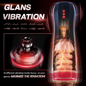 Elektrischer Masturbator für Männer, freihändig, realistischer männlicher Sex-<span class=keywords><strong>Enhancer</strong></span>, 3D-Vagina-Anal-<span class=keywords><strong>Penis</strong></span>-Vibrator-Masturbator - Product Image 2