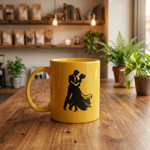 Tasse en céramique imprimée avec motif couple - Product Image 3