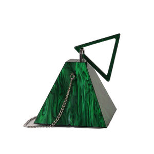 กระเป๋าคลัทช์อะคริลิค ลายหินอ่อน สายโซ่สะพายข้าง กระเป๋าถือสำหรับผู้หญิง งานแต่งงาน งานพรอม งานกลางคืน - Product Image 6