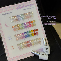 Suuseegel Colorful Cupid Cat Eye 40 Couleurs Nouveau Kit de Gels Ongles Couleurs Tendances pour l'Ouverture de Salon