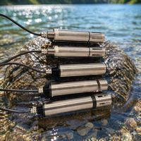 Analyseur en ligne de qualité de l'eau multiparamètre avec pH TDS ORP EC DO CL Analyseur de turbidité multiparamètre