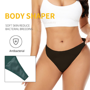 Tanga Senza Cuciture a Vita Bassa con Strisce, Asciugatura Rapida, per Ragazze e Donne - Product Image 2