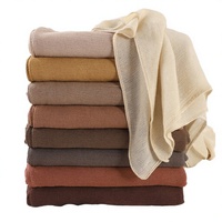 Derniers modèles de hijabs en crêpe respirants pour femmes musulmanes, châles longs en polyester de couleur unie, foulards pour la tête, usage quotidien