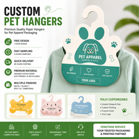 Étiquettes suspendues en papier personnalisées imprimées avec logo sur mesure pour vêtements pour animaux de compagnie, plusieurs formes disponibles, livraison rapide