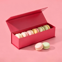 Boîte cadeau en carton rigide kraft, recyclable, design personnalisé, qualité alimentaire, pour macarons, chocolats, bijoux de luxe