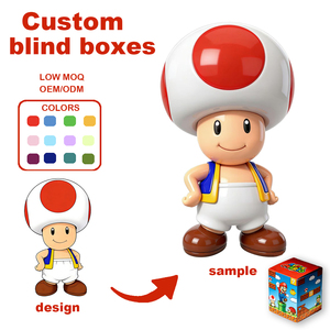 Cajas Ciegas Personalizadas de <span class=keywords><strong>Toad</strong></span> (Kinopio) - OEM/ODM, MOQ Bajo, Figura de <span class=keywords><strong>Super</strong></span> <span class=keywords><strong>Mario</strong></span>, Juguete Coleccionable Colorido para Regalo de la Generación Z y Venta al por Mayor - Product Image 1