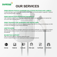 Suntree IP65 Chargeur AC industriel pour véhicules électriques 22KW avec écran, OCPP, prend en charge AC380V/415V pour les flottes