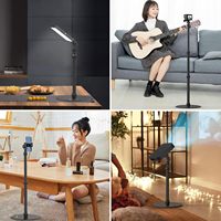 Statif Proyektor Lantai Aluminium LS09 untuk Proyektor Video Nebula/XGIMI/Lainnya, Statif Kamera Mevo, Dapat Disesuaikan 16.5-34.6 inci, Kompatibel