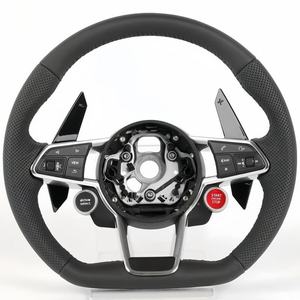 Volant en fibre de carbone à fond plat, compatible avec Audi A3 A4 A5 A6 RS3 RS4 RS5 S3 S4 S5 TT R8 Q5 Q7, sur mesure - Product Image 2