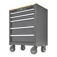 Coffre à outils mobile en métal sur roulettes Tiroirs de rangement pour garage Chariot à outils Armoire à outils