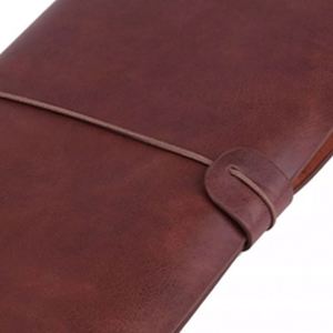 MY MOON PIE Carnet de voyage A5 en cuir PU classique, style imprimé, journal rechargeable, logo personnalisé, reliure, 120 feuilles - Product Image 2