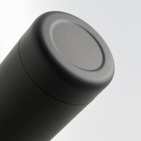 Bouteille d'eau sport isotherme à double paroi en acier inoxydable, 100 % étanche, avec logo personnalisé, noir mat, 500 ml, 1000 ml, pour la salle de sport