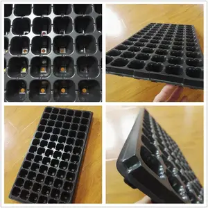 Kualitas Tinggi PVC/Plastik PS Seedling Tray 72 Sel Nampan Benih Mulai Bibit Sayuran Di Dalam Ruangan untuk Pembibitan Tanaman