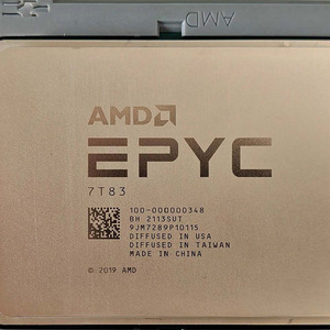 AMD epyc 7T83เซิร์ฟเวอร์ประมวลผลซีพียู64คอร์128เธรด2.45GHZ 256MB แคช L3 280W ซ็อกเก็ต SP3สำหรับศูนย์ข้อมูลและการประมวลผลแบบคลาวด์ - Product Image 2