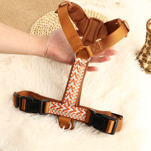 เสื้อกั๊กไนลอนสไตล์โบฮีเมียนสายจูงสุนัขขนาดใหญ่ปรับได้แบบไม่ดึงดึงดึงสุดหรูสำหรับสุนัขขนาดใหญ่ขนาดกลาง - Product Image 4