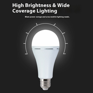 Bombilla LED <span class=keywords><strong>de</strong></span> Emergencia con Sensor Mr11 <span class=keywords><strong>de</strong></span> 12W, E27, Globo <span class=keywords><strong>de</strong></span> Plástico, con Batería Integrada <span class=keywords><strong>de</strong></span> 1200mA AC, para Iluminación Residencial, Dormitorios y Camping - Product Image 3