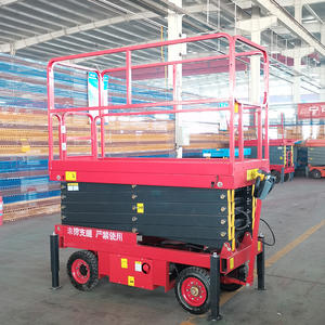 מעלית מספריים ניידת 8 מטר 500 ק\"ג להרמה חיצונית, פלטפורמת הרמה הידראולית, להרמת ציוד ותחזוקה - Product Image 4