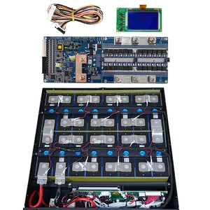 锂16S 48v 200ah 230ah 280ah 320ah磷酸铁锂电池盒Diy套件Bms 16S 48V 200A储能电池盒
