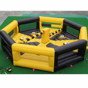 Parcours d'obstacles gonflable mécanique personnalisé, interactif, rotatif, avec <span class=keywords><strong>jeux</strong></span> <span class=keywords><strong>de</strong></span> saut et <span class=keywords><strong>de</strong></span> sensations fortes - Product Image 4