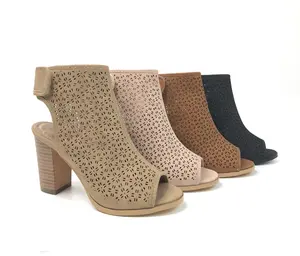 Chaussures à talons hauts pour femmes, chaussures de soirée, robe de mariage, chaussures à bout ouvert, sandales à talons hauts, nouveau style, mode féminine, PU - Product Image 1