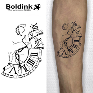 <span class=keywords><strong>Tatouage</strong></span> au jus de Jagua Boldink personnalisé, réaliste, effet montre cassée, résistant à l'eau, longue durée (2 semaines) - Product Image 1