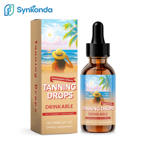 Gouttes bronzantes à <span class=keywords><strong>boire</strong></span> 60 ml pour le visage et le corps, améliorent le teint, éclat naturel, booster de mélanine, supplément buvable, saveur pastèque - Product Image 1