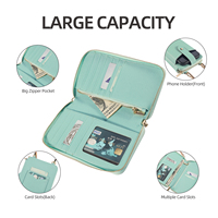 Femmes sac à main en cuir téléphone portable étui portefeuille étui pour iPhone 16 petite bandoulière épaule téléphone sac pochette sac à main pochette